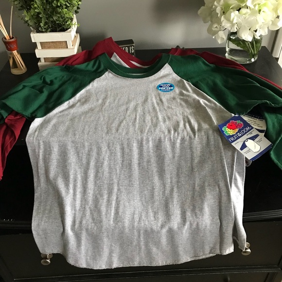 fruit of the loom baseball tee